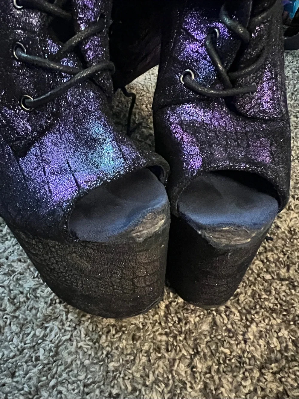 Hella Heels midnight mermaid